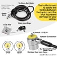 thumbnail image 2 of Cable de seguridad I3C para portátil, hardware, antirrobo, con llaves, 2 of 7