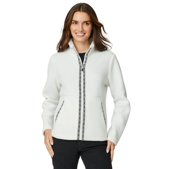 Free Country Women's Flex Sherpa Jacket Cream L