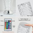 thumbnail image 3 of Lámpara táctil recargable que cambian la luz nocturna RGB Escamas de peces románticas Lámparas de mesa LED con puerto USB, para dormitorio, sala de estar, fiesta, cena, decoración, luces creativas, 3 of 5