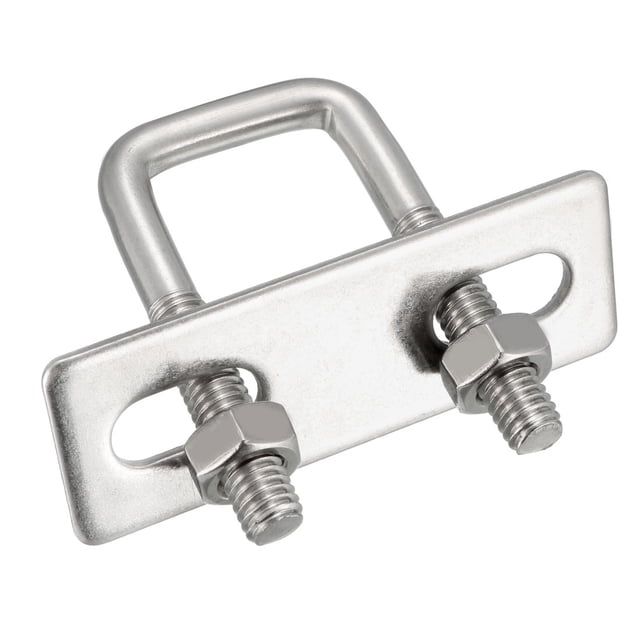 Unique Bargains Square U-Bolts M6 20mm Inner Width 304 Stainless Steel w Nuts Frame Straps