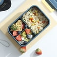 thumbnail image 3 of Boîte à Lunch Adultes Enfants 3 Compartiments Ensemble de Contenants Alimentaires Boîtes Bento, 3 of 8