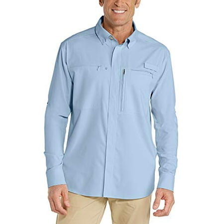 Coolibar UPF 50+ Men's Baraco Fishing Shirt - Sun Protective (Small ...