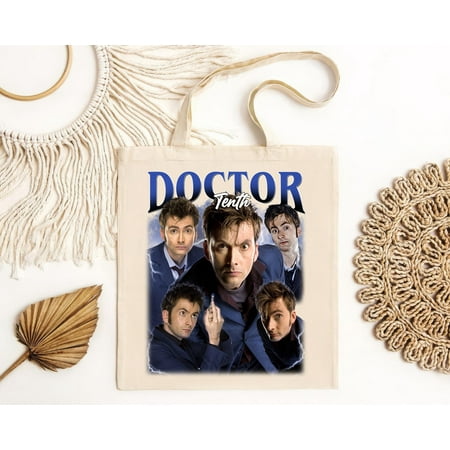 vintage Tenth Doctor Softstyle Tote Bag-TH14589