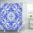 thumbnail image 1 of ABPHQTO Azulejos portugueses Azulejos Azulejos Azules y Blancos Preciosos Patrones Cortina de Ducha 152x180 cm, 1 of 2