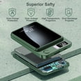 thumbnail image 2 of Power Bank,10000mAh 22.5W Fast Charging Portable Charger,2 in 1 Wireless Power Bank with LED Display Compatible with iPhone 8 Above Series,Green, 2 of 15