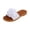 White, variant on Willtoo 2026 Trendy Flower Slippers Sandals for Women Summer Casual Flat Sandal Shoes Comfortable Slip on Flower Slides Sandals Beach Shoes