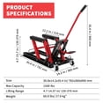 thumbnail image 4 of AKDSteel Hydraulic Motorcycle Lift Jack, 1500 Lb Heavy Duty Scissor Jack With 4.7–14.57 In Height Adjustment And Non-Slip Platform, 4 of 6