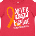 thumbnail image 4 of Inktastic Never Stop Fighting Leukemia Awareness Orange Ribbon Boys or Girls Toddler T-Shirt, 4 of 5
