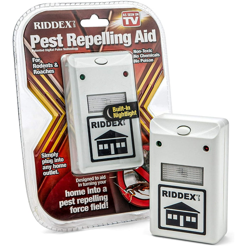 Riddex Plus Pest Repeller for Rodents and Insects, PlugIn Indoor