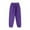 Purple, variant on Annhoo Boys Girl's Sweatpants Cotton Drawstring High Waisted Joggers Children's Casual Sports Trousers with Pockets