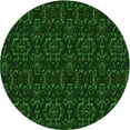 thumbnail image 1 of Ahgly Company Machine Washable Indoor Round Transitional Green Area Rugs, 6' Round, 1 of 7