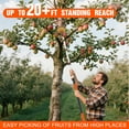 thumbnail image 6 of LAANPOLE 26FT Reach Fruit Picker Pole with Basket, Apple Picker with 5-20FT Telescoping Pole, Fruit Tree Picker Tool for Apple Fruit Picking, 6 of 8