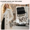 thumbnail image 3 of Pzuqiu Cow Print Crossbody Bags Leather Women Soft Versatile Lightness Quilted Leather Crossbody Bags for Women with Chain Strap Fashion for Daily Use and Travel, 3 of 7