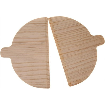 2 Pieces Pizza Peel Pizza Baking Accessories Half Round Baking Tool Solid Wood Pizza Board Pizza Oven Special Tool for Cheese