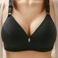thumbnail image 2 of Odbmxy Push up Women's Plus Size Bras Wireless Ladies Bra Black Daily Full Coverage Solid Color Support Bras, 2 of 4