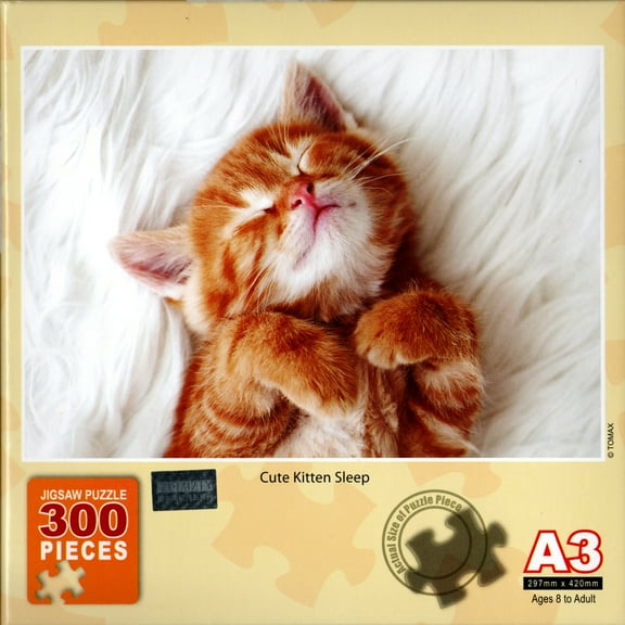 Tomax Jigsaw Puzzle - Cute Kitten Sleep (300 Pieces)