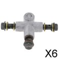 thumbnail image 1 of Colaxi 3-6pack Universal Motorcycle Brake House Line Tee Connector Coupling Fitting 3 6 Pcs, 1 of 8