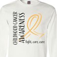 thumbnail image 4 of Inktastic Childhood Cancer Awareness- Fight, Care, Cure Long Sleeve T-Shirt, 4 of 5