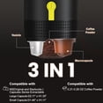 thumbnail image 4 of Portable Espresso Machines, Electric Espresso Maker with Self-Heating, USB-C & Car Charger, 20 Bar Mini Coffee Maker With NS Capsule & Ground Coffee for Camping, Hiking, Travel, Office, Silver, 4 of 9