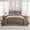 Brown, variant on My Texas House Gingham Ruffle 2-Piece Brown Adult Quilt Set, Twin/Twin XL