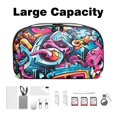 thumbnail image 3 of Graffiti Waterproof Oxford Cloth Hard Drive Case Organizer for Electronic Gadgets - Charger Case, Travel Organizer, Cord Organizer Travel Small, Appliance Cord Organizer - 5.9x9.44x3.14 in, 3 of 6