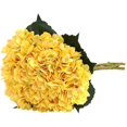 thumbnail image 1 of 5 piezas de hortensias artificiales, ramo de hortensias, adecuado para bodas, hogar, hotel, decoración de fiestas, arreglos florales amarillos, 1 of 5