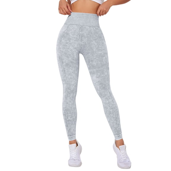 BLOCLOALO Anti Cellulite Leggings for Women High Waisted Tummy Control Legging Butt Lifting Workout Lightweight Slim Fit Pants Built-In Resistance Bands Legging Work Out Pants Casual Leggings Grey S