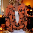 thumbnail image 2 of Evdexr Halloween Sweaters for Women Ghost Pumpkin Graphic Jackets 2026 Long Sleeve Knit Button Down Cardigans Plus Size Loose Cardigan Sweaters S, 2 of 5