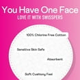 thumbnail image 5 of (3 pack) Swisspers Premium Cotton Rounds, 100% Pure Chlorine Free Cotton, Dermatologist Tested, Soft, Strong, Sensitive Skin Safe, Absorbent, Hypoallergenic, Cruelty-Free, Paraben Free, 100 Pads, 5 of 10
