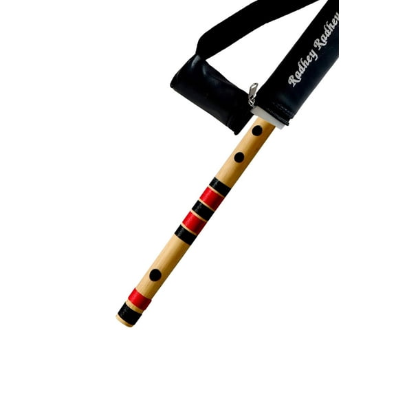 Musical Combo Flutes C Scale 6 Hole (14 Inch) & G Scale 7 Hole (17 Inch) Bamboo Flute Bansuri with Flute Carry Bag Free By Indian Collectible
