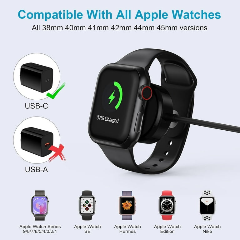 Ailkin Apple Watch USB-C Charger, Magnetic Fast Charging Cable