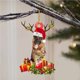 thumbnail image 4 of Bewildely Colgante de perro de Navidad Árbol de Navidad Letrero de Decoración colgante Regalo de decoración de Navidad para vecinos Amigos Kits de decoración para fiestas No.1 Bewildely HA040830-01, 4 of 6