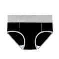 thumbnail image 3 of ShomPort 5 Pack Cotton Panties for Women Comfy Hipster Panties Mid Waist Color Block Underwear, 3 of 6