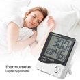 thumbnail image 4 of 1 Digital Room HTC- Termómetro higrómetro interior LCD grande con reloj despertador, 4 of 8