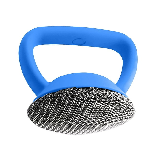 Kitchen Cleaning Dish Brush - Stainless Steel Chainmail. Ergonomic Handle, Stain - resistant. Multi - purpose, Easy to Clean