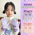thumbnail image 2 of Guantes de invierno para niños con dibujos animados Kulomi Plus, juego de dedos de terciopelo cálidos y gruesos para bebés, juego de cinco dedos Sanrio para niños y niñas, 2 of 5