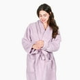 thumbnail image 6 of Tirrinia Women's Plush Soft Robe, Fluffy, Warm, and Fleece Sherpa Shaggy Bathrobe for Ultimate Comfort, Machine Washable, Medium Size, Purple, 6 of 8