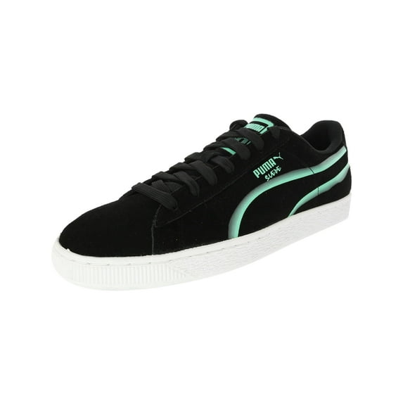 Puma Suede Classic X Hollows Fashion Sneaker - 9M - Puma Black / Biscay Green