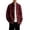 Red, variant on Men's Full Zipper Cardigan Casual Stand Collar Cardigan Sweater Long Sleeve Ribbed Knit Jacket Sweater with Pockets Korean Streetwear(Red,L)