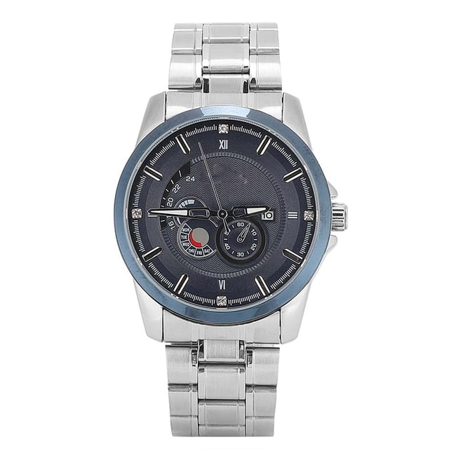 Reloj masculino, reloj de pulsera con correa de acero de moda para hombre, reloj con correa de acero resistente y duradero