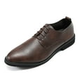 thumbnail image 6 of AZoiNM Men's Dress Shoes Slip Resistant Rubber Sole Business Formal Microfiber Leather, 6 of 13