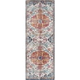 thumbnail image 2 of Harput HAP-1000 2'7" x 12' Rug in Aqua/White/Red/Yellow/Orange/Pink, 2 of 4