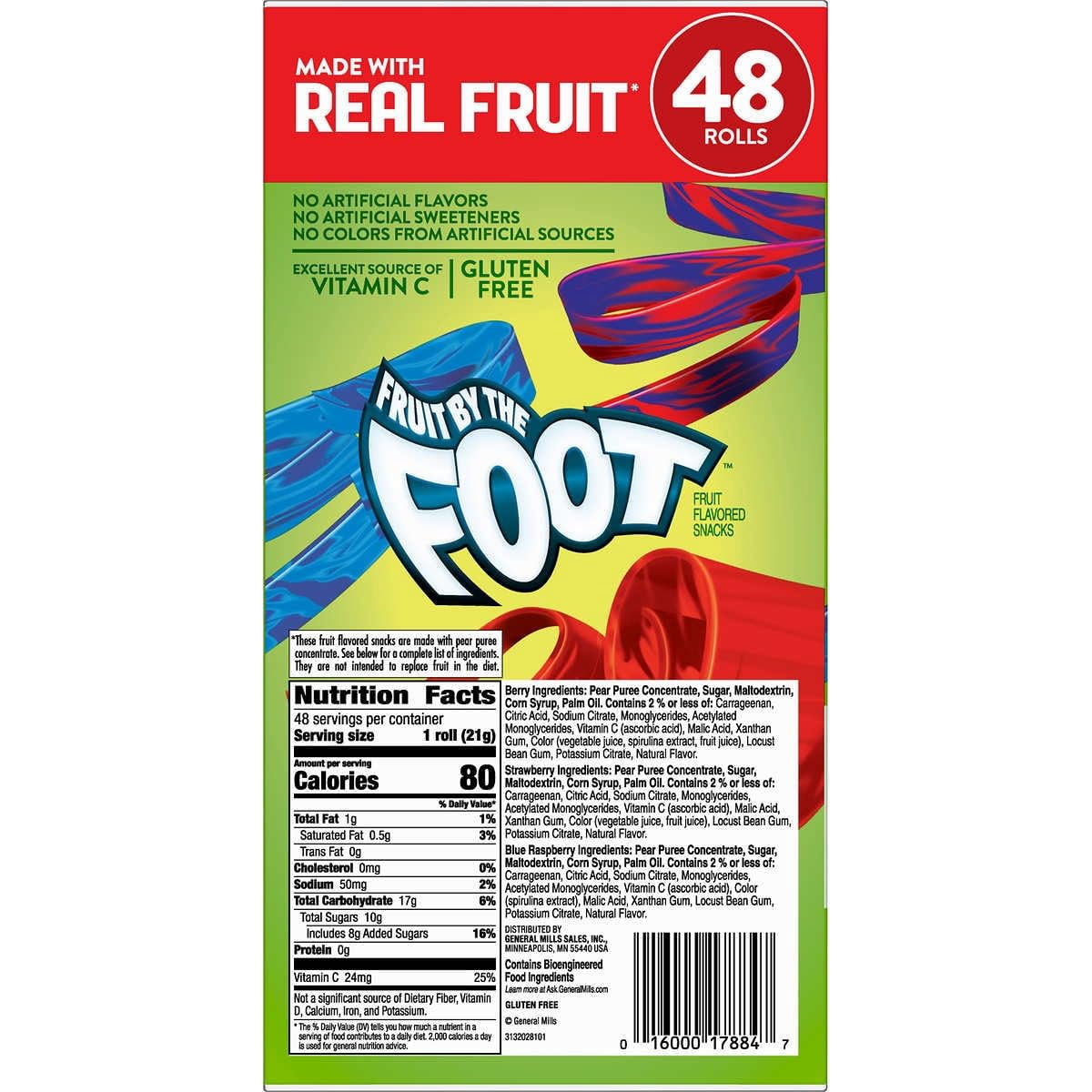 Fruit By The Foot, SBF3&nbsp;Variety Pack, 0.75 Ounce (48 Count)