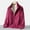 Red, variant on Women's Solid Wool Jacket Full Zip Short Coat Warm And Light Coat Casual Coat plus Size Jackets for Women 3x Elderly Ideas Women Warm Jacket Shirts for Women Skying Jacket Women Velour Coat Women