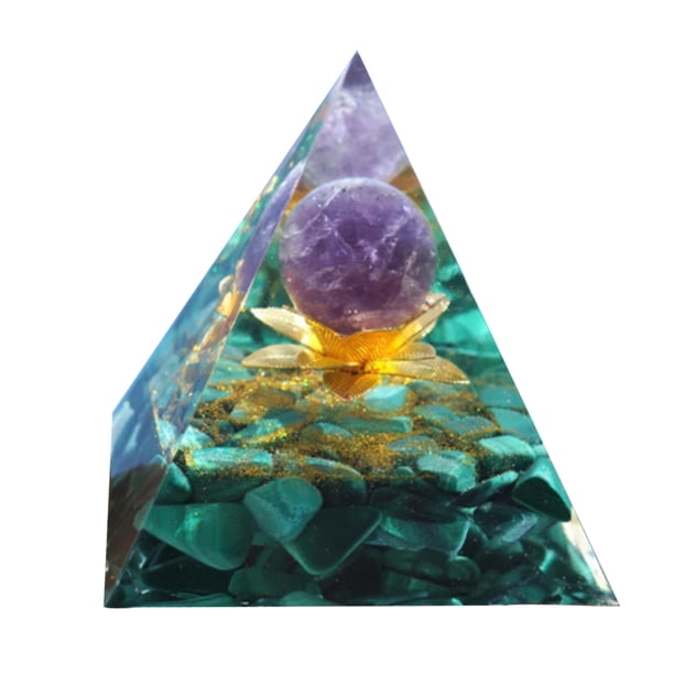 Adorno curativo de energía de orgonita de cristal de pirámide de orgonita de piedra natural (A) Likrtyny Para estrenar