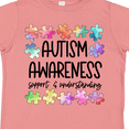 thumbnail image 4 of Inktastic Autism Awareness Support and Understanding Puzzle Pieces Boys or Girls Toddler T-Shirt, 4 of 5