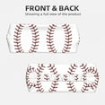 thumbnail image 2 of Unisex White Baseball Sweatband Sports Headband For Running Cycling Yoga Workout Stretchy Hairband, 2 of 7