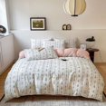 thumbnail image 4 of New French Style Fresh and Cute Floral Ins Style Ultra Soft Jacquard Bubble Wrap Skin Friendly Water Wash Four Piece Set, 4 of 7