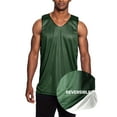 thumbnail image 3 of Ma Croix Men's Reversible Basketball Jersey Breathable Practice Tank Top, 3 of 8