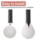 thumbnail image 4 of Uxcell 2 Pcs Pelotas de Tenis Precutadas para Andadores, Accesorios Universales de Pelotas Deslizantes Precutadas para Protección de Patas de Muebles y Pisos, Blancas, 4 of 6